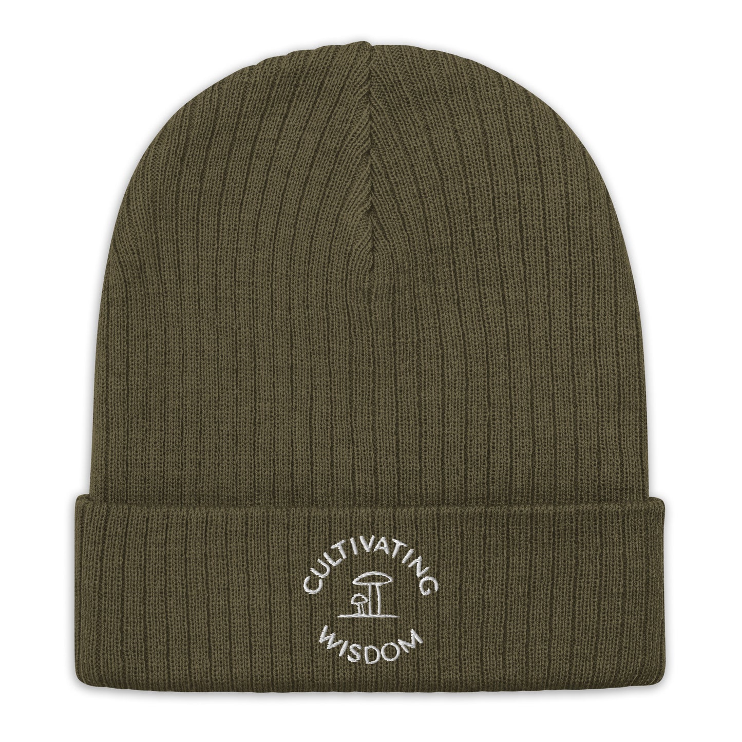 Cultivating Wisdom Ribbed knit beanie